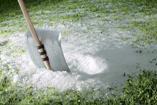 Łopata do odśnieżania aluminiowa solidna skuwacz do lodu sól drogowa