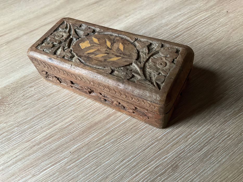 Caixa madeira retangular