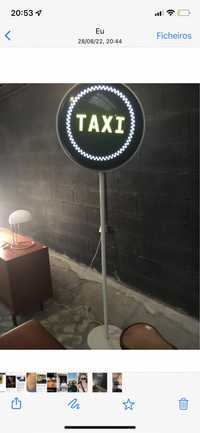 Candeeiro decorativo simbolo taxi