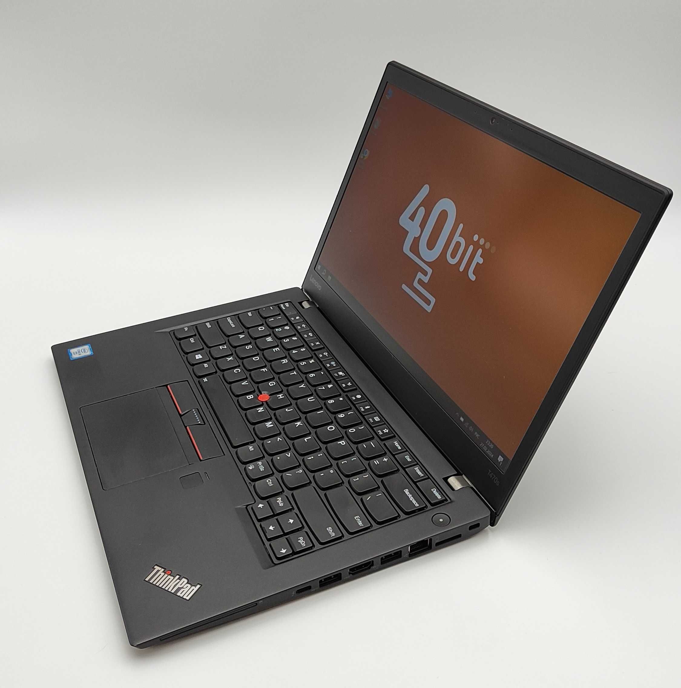 Ноутбук Lenovo T470s 14.1(FHD/IPS)/i5(6GEN)/8GB/SSD256GB/ГАРАНТІЯ