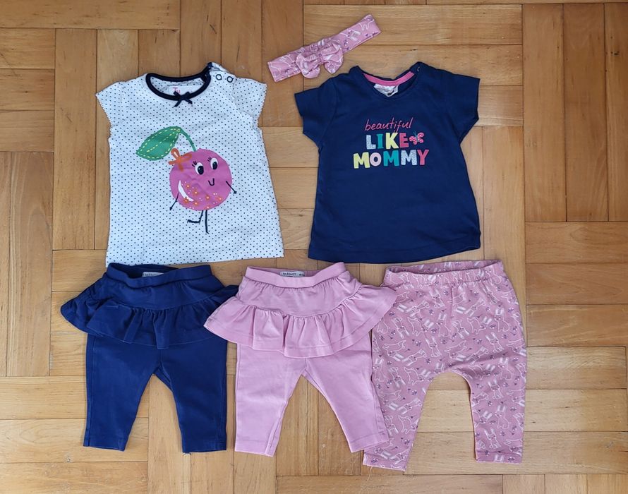 68 mega paka zestaw paczka dla dziewczynki leginsy koszulki snoopy in