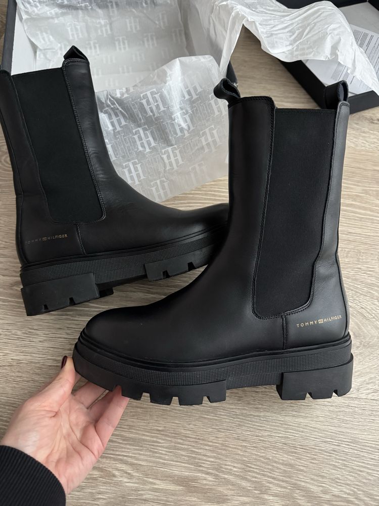 Tommy Hilfiger челсі р. 39 (оригінал) шкіряні ботінки