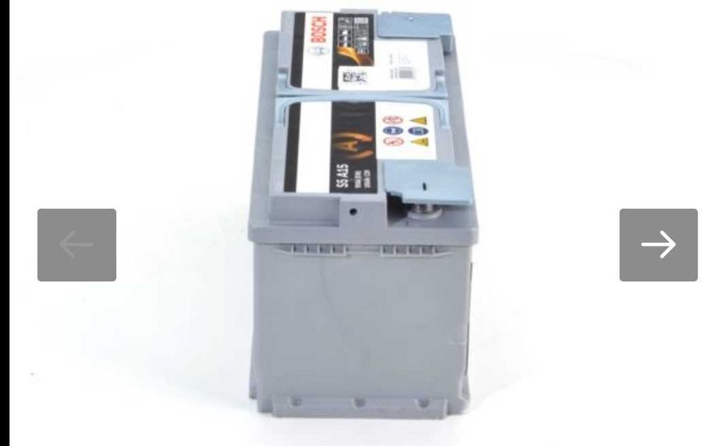 Акумулятор Bosch S5A15 AGM 105Ah EN950A геливий