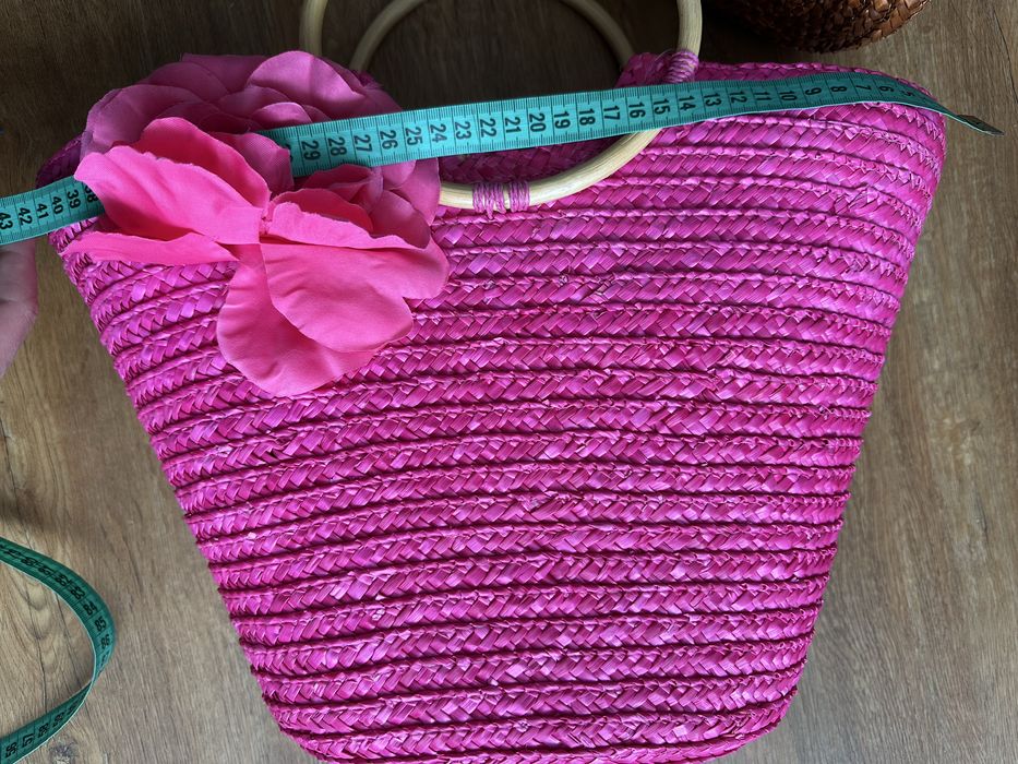 Соломʼяна сумка на літо