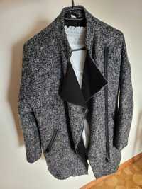 Szary płaszcz H&M 36 płaszczyk S kurtka 36