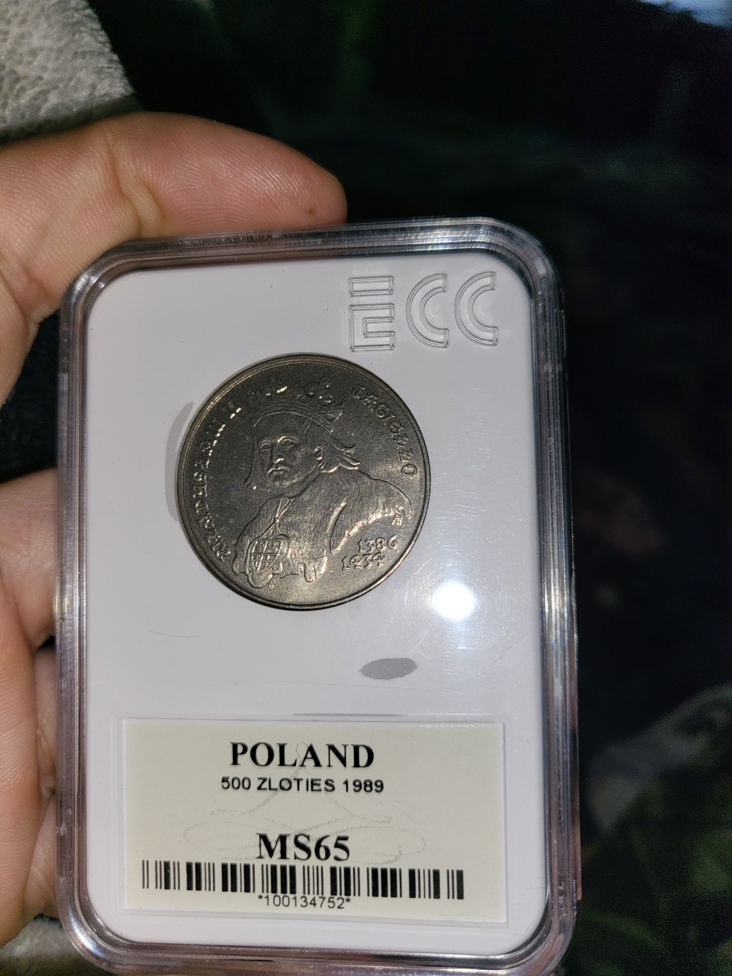Moneta PRL 500zl z 1989 roku .Polecam !