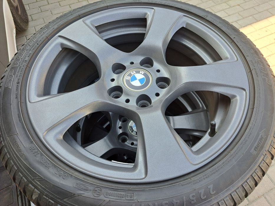 4 oryginalne grafitowe alufelgi bmw 17" 8J ET34