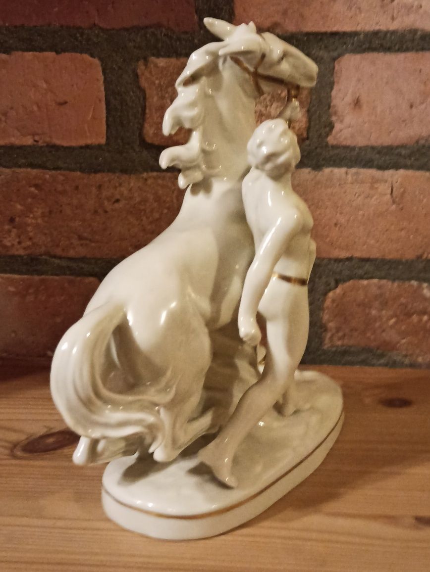 Porcelana GRÄFENTHAL Rumak ze Złotymi Kopytami Carl Scheidig