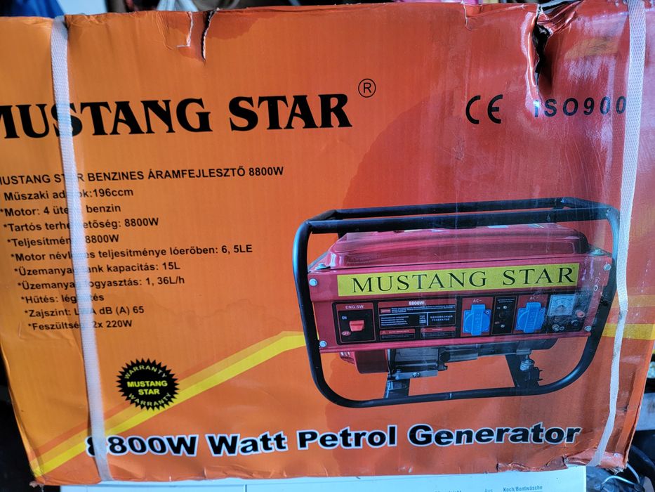 Генератор Mustang star 3.5кВт однофазний