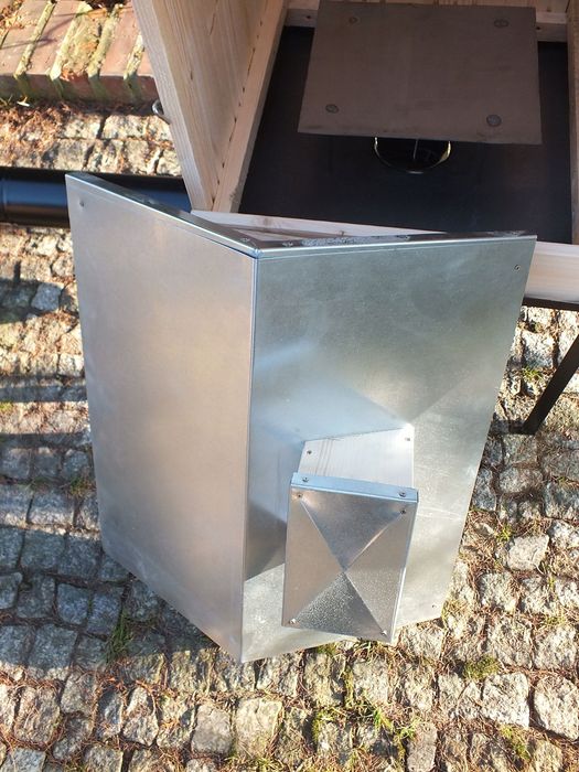 Wędzarnia Drewniana Ogrodowa Nieopalana XXL DACH OBITY BLACHĄ