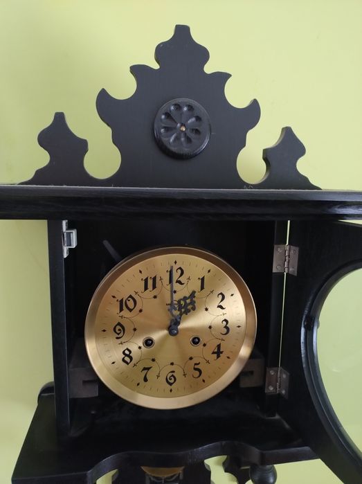 Zegar Metron czarny PRL