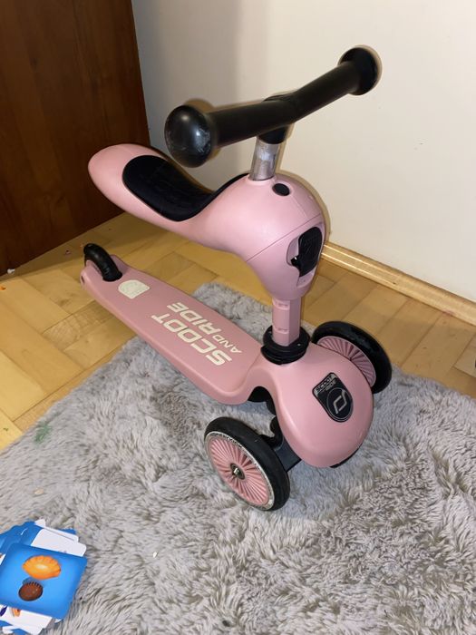 Scootandride Highwaykick 1, 2w1 jezdzik hulajnoga