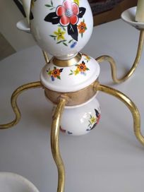 Stary porcelanowy żyrandol