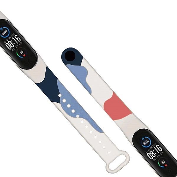 Strap Moro opaska do Xiaomi Mi Band 6 / Mi Band 5 silikonowy pasek bra