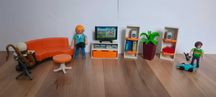 Playmobil salon + pokój chłopięcy + figurki+ akcesoria