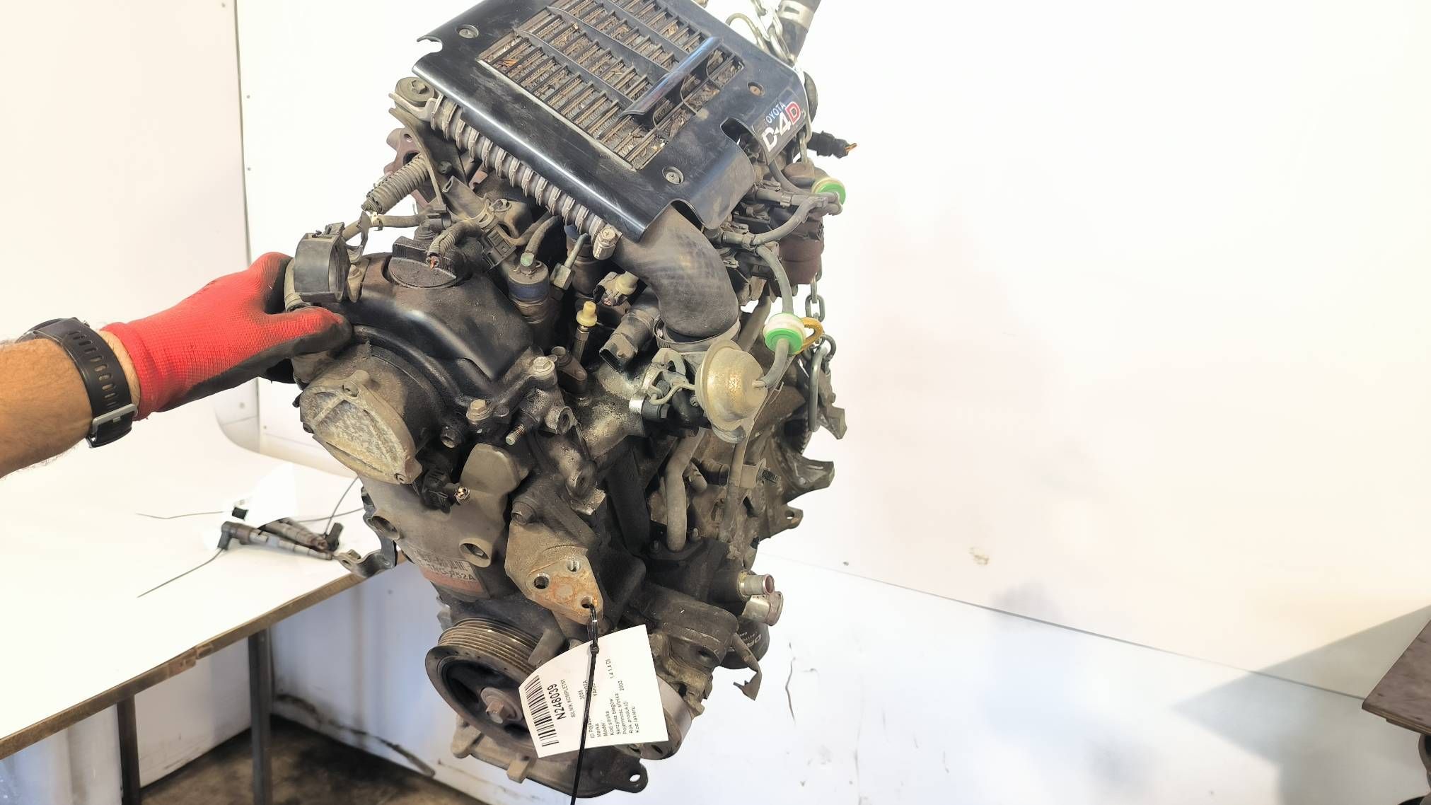 SILNIK KOMPLETNY TOYOTA YARIS I 1ND-P52A 1.4 D4D 75KM