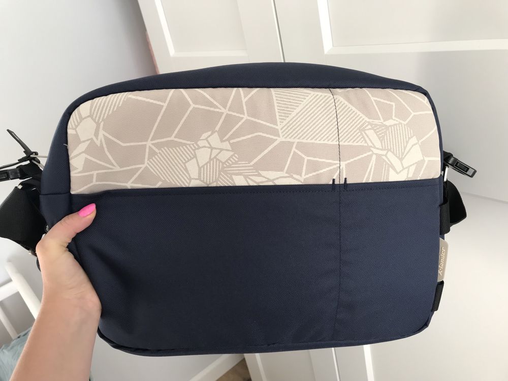 Torba do wozka Xbag granat beż nowa z dodatki gratis