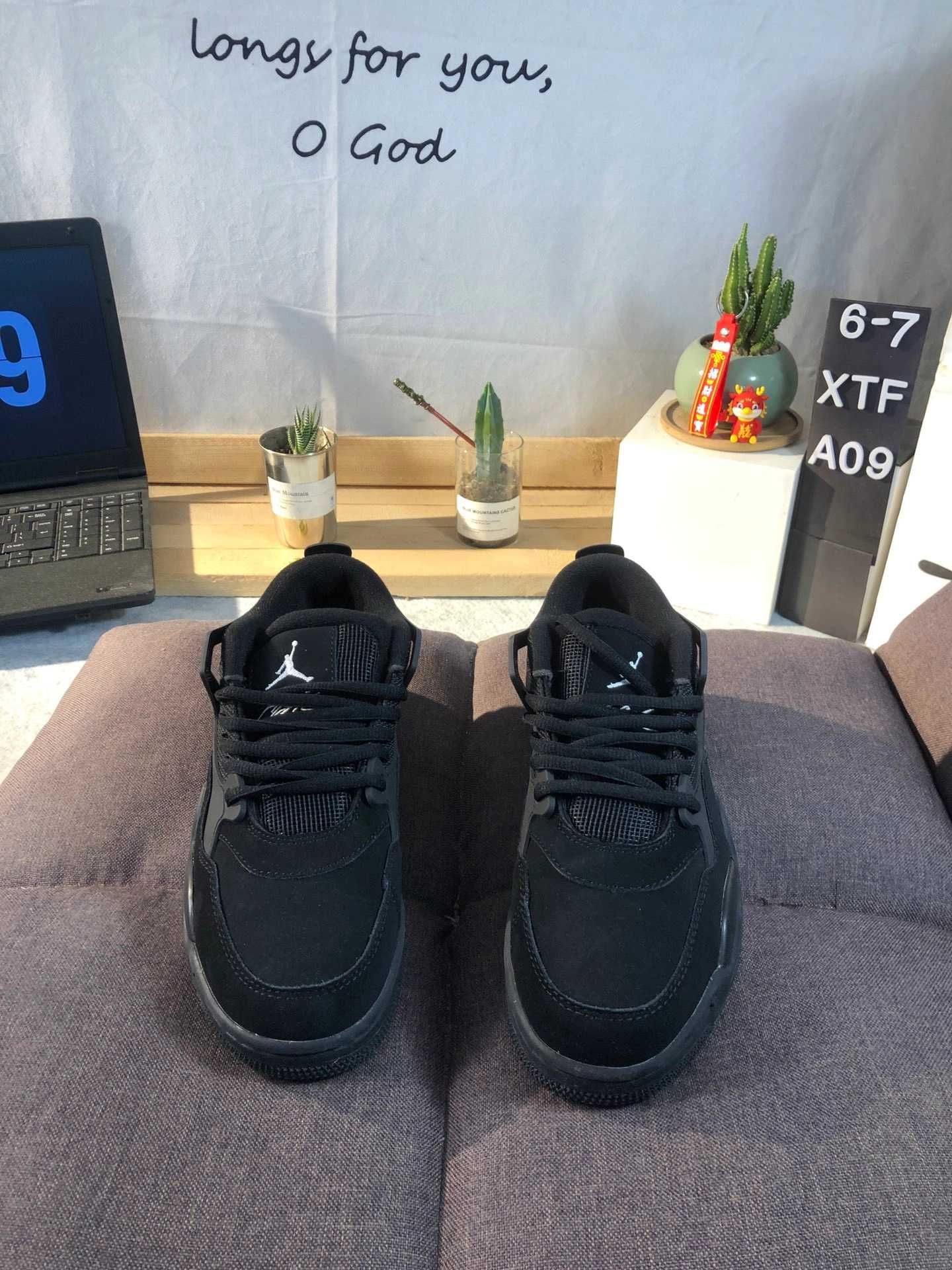 NikeAir Jordan 4 Retro BlackCat nowy z metką UnisexTrampki R39