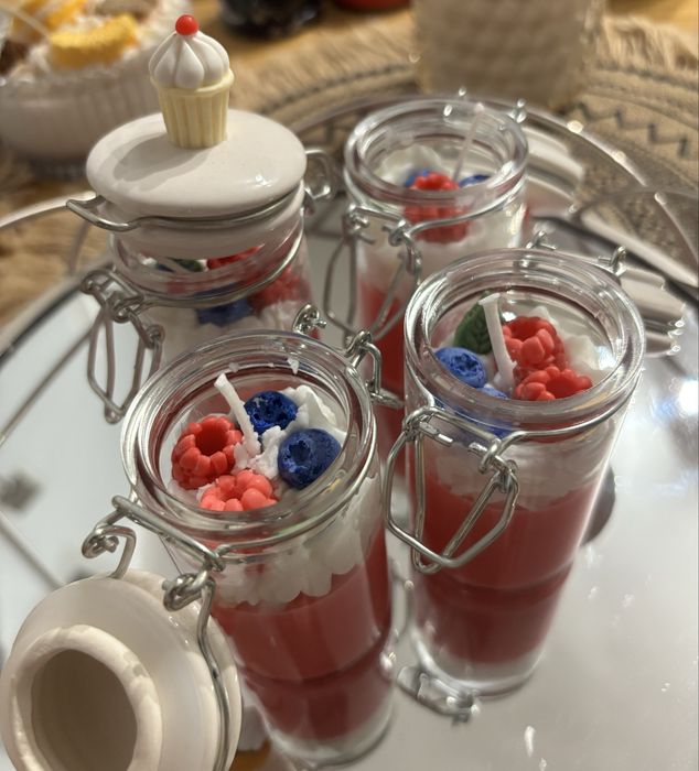 Owocowe świeczki sojowe, 4 sztuki