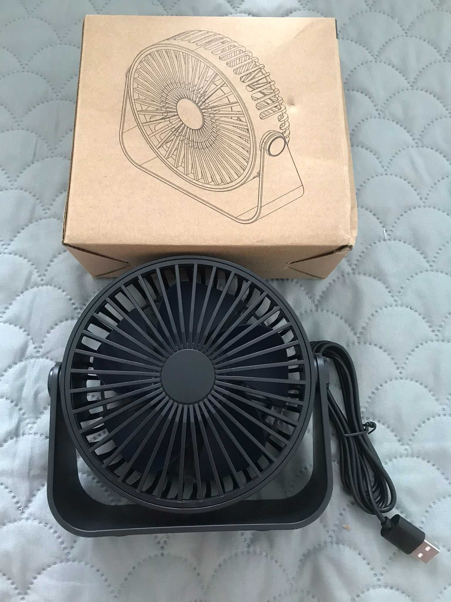 Mini wentylator biurkowy pod USB + GRATIS
