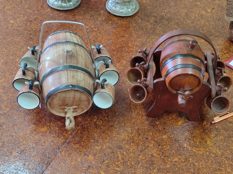 Pipas com copos - artesanato