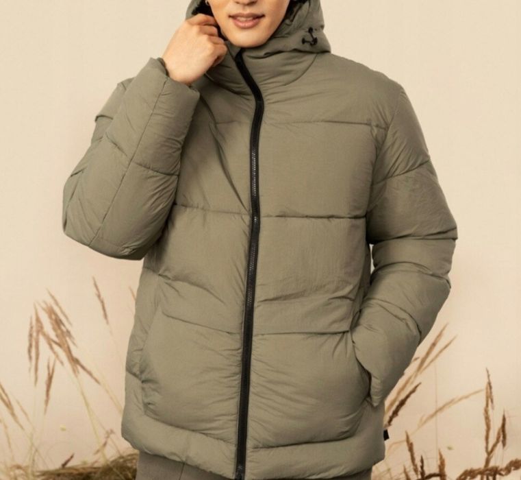 Kurtka puchowa męska Outhorn - oliwkowa. Rozmiar XL. Okazja.