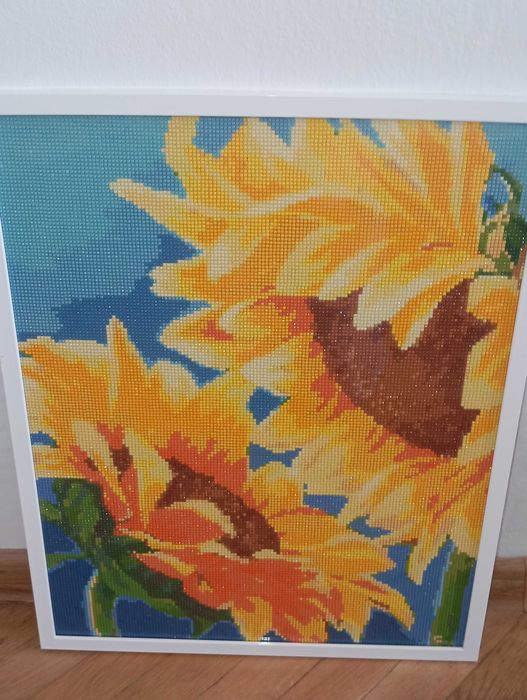 Gotowy Obraz W Ramie Ze Szkłem - Haft Diamentowy 40x50 cm