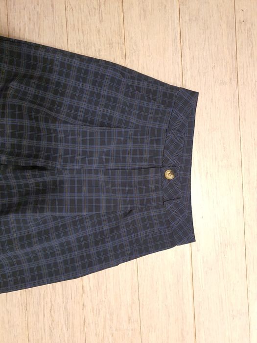 Szerokie spodnie w kratę