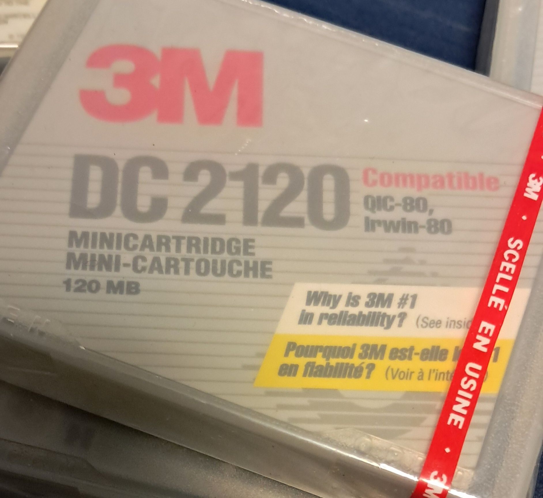 Cartucho 3M DC 120MB QIC IRWING