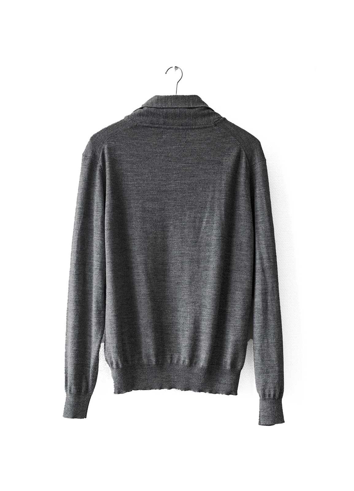 M&S Szary kardigan z mieszanki wełny merinon