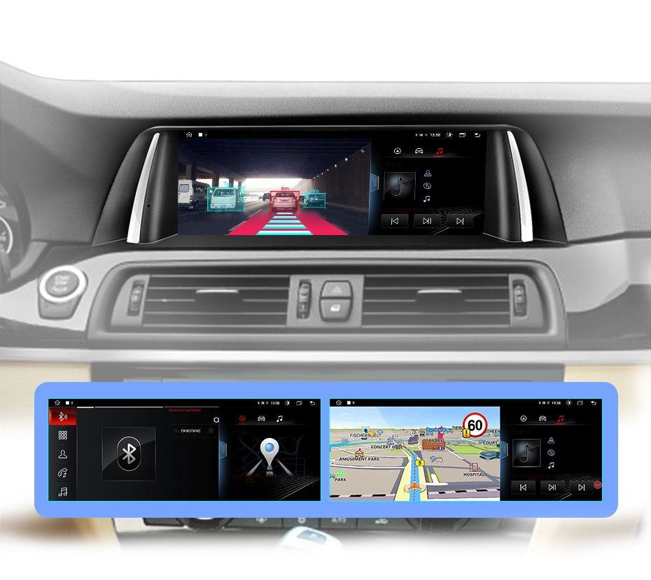 Rádio android 10,25" BMW série 5 F10/11 CARPLAY WIFI 4G 6/128GB 8-CORE