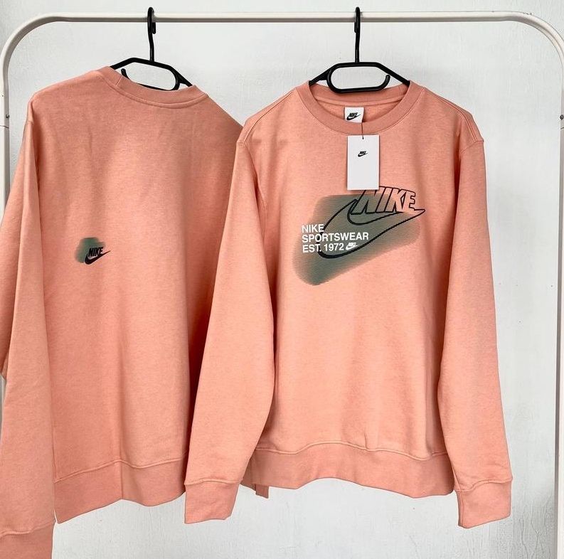 Свитер Nike crew NSW Madder Root Pink Свитшот