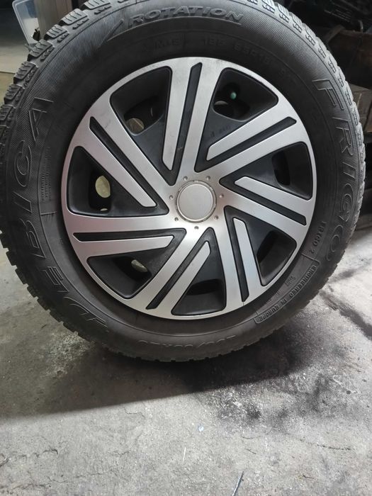 Koła zimowe na stalowych felgach chevrolet Aveo