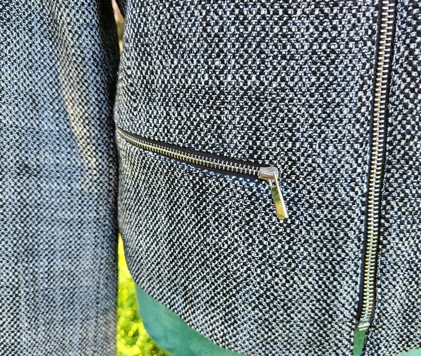 Szara marynarka Orsay 40 L żakiet kurtka blazer melanż