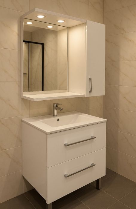 Szafka łazienkowa stojąca narożna