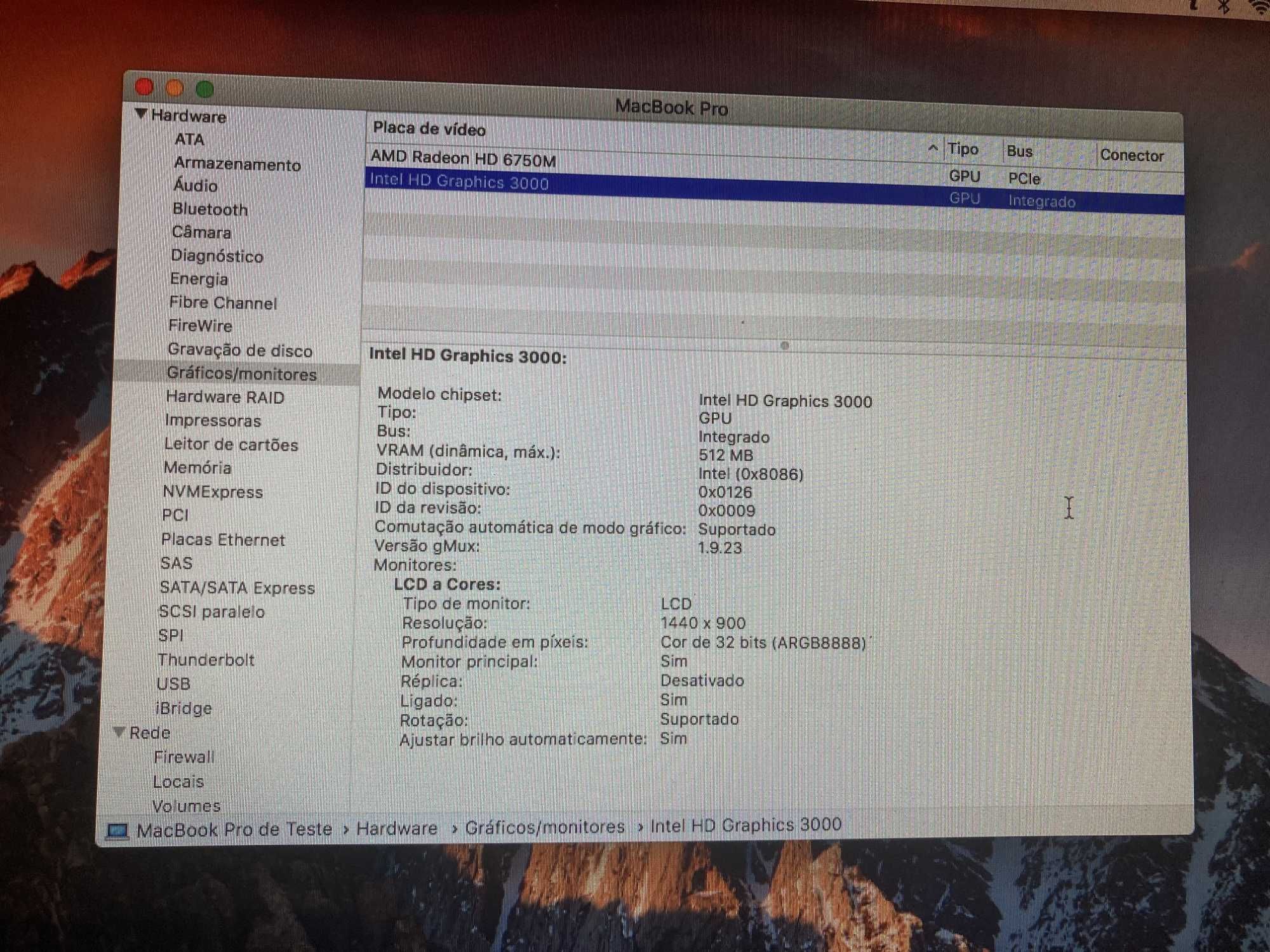 MacBook Pro 15" finais de 2011 I7 2.2ghz Usado, só gráfica integrada