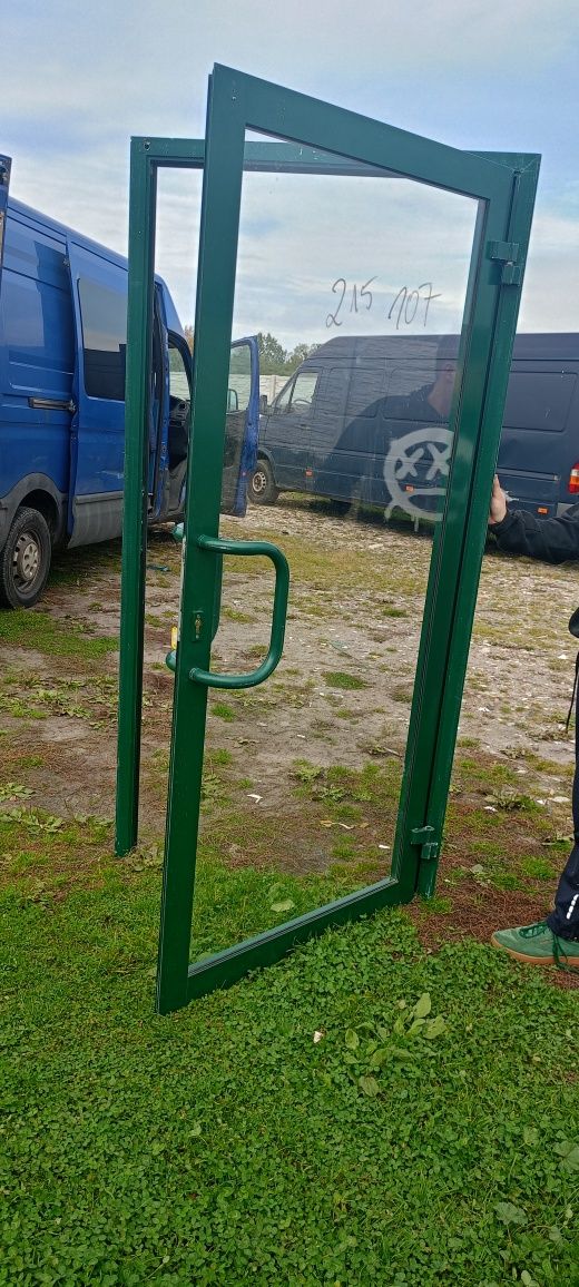 drzwi aluminiowe używane z Niemiec super stan dostawa gratis cały Kraj