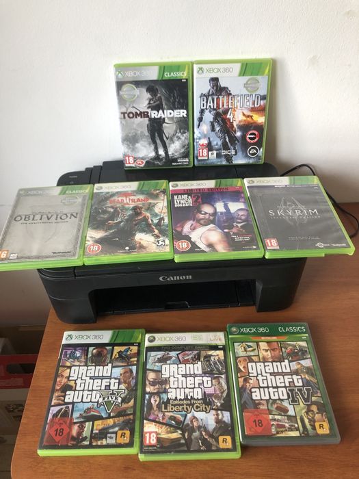 9 gier Xbox 360 Gta Skyrim Oblivion Tomb Raider wiele innych