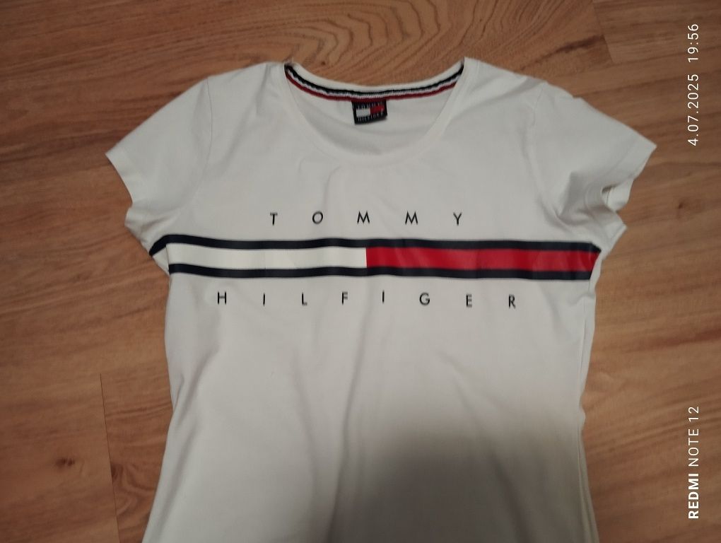 Biała koszulka Tommy Hilfiger r. 34 bdb. stan