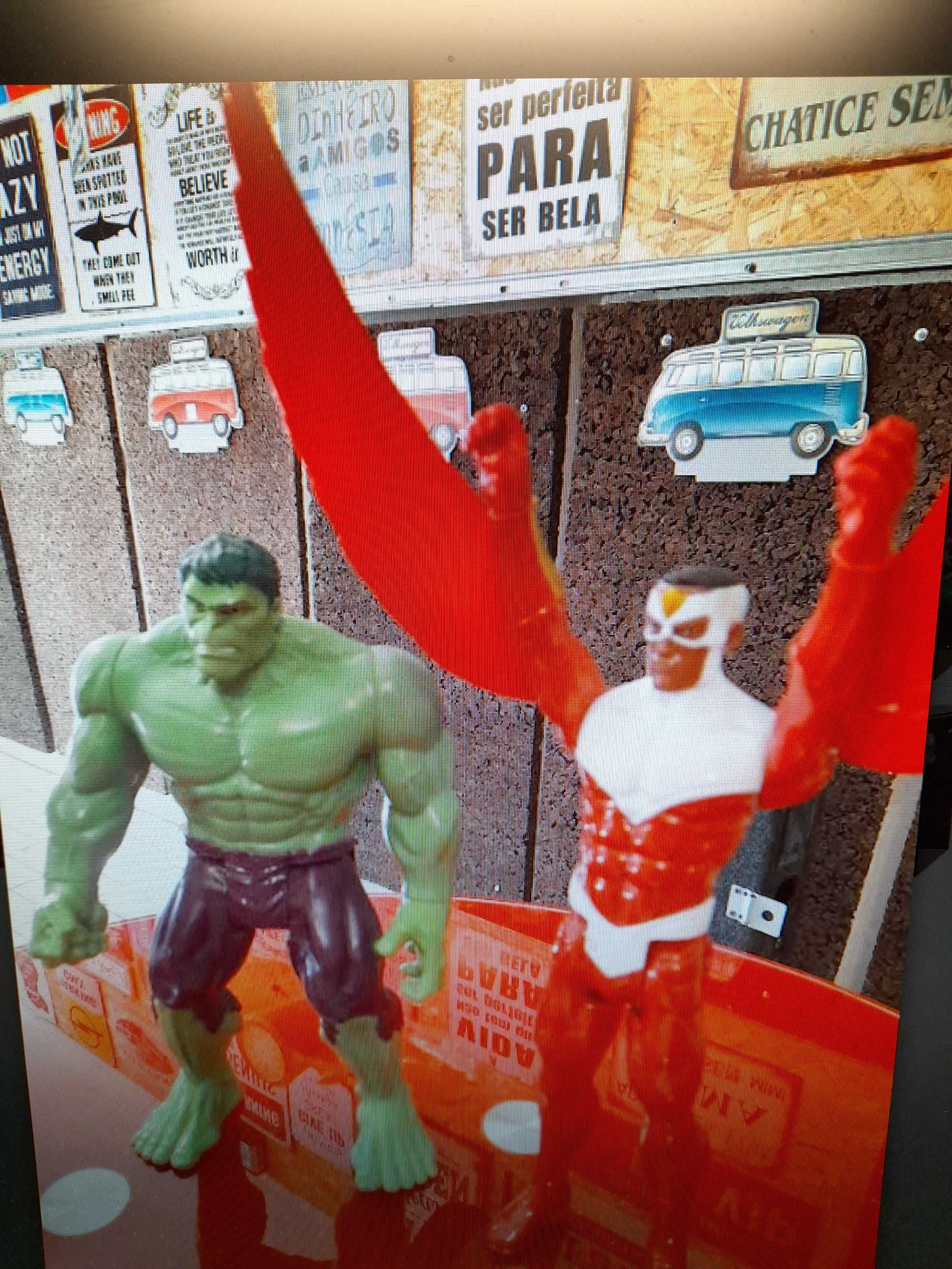 Figuras super -heróis Marvel e Comics 30cm