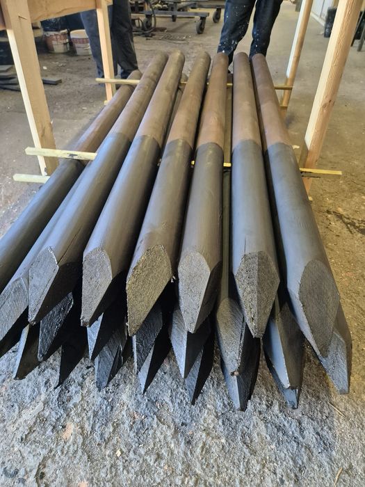 Słupki ogrodzeniowe Drewniane Ostrzone PALISADA Kołki Okolniki Stemple