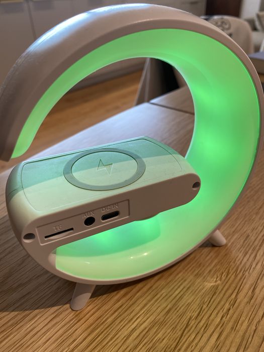 Carregador wireless Despertador relogio bluetooth musica mp3 player