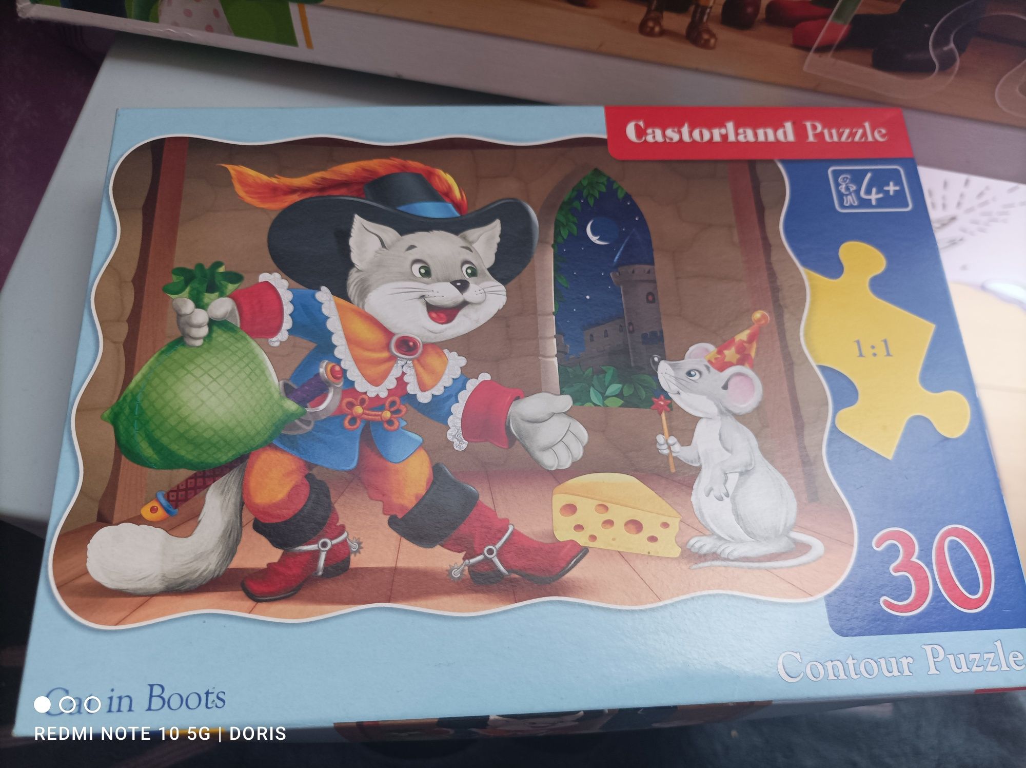 Dwa zestawy puzzli 24 elementy Maxi duże i 30 el