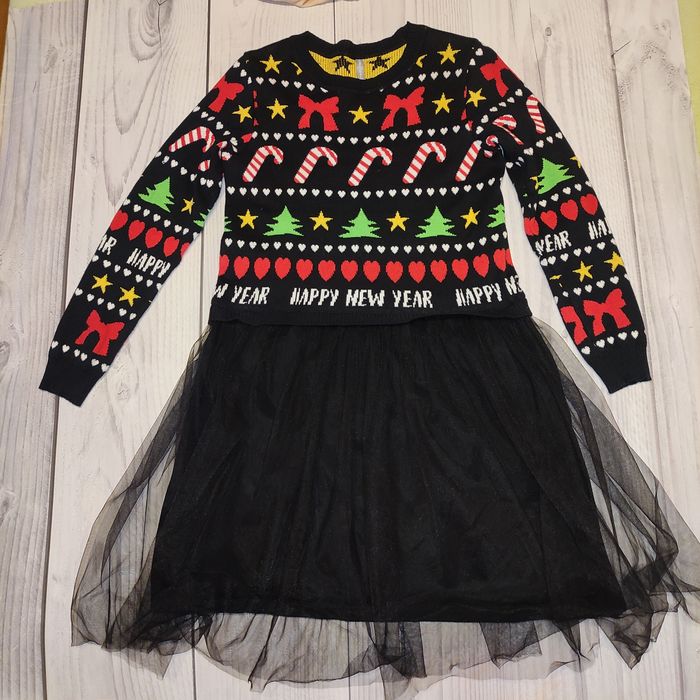 Платье теплое новогоднее