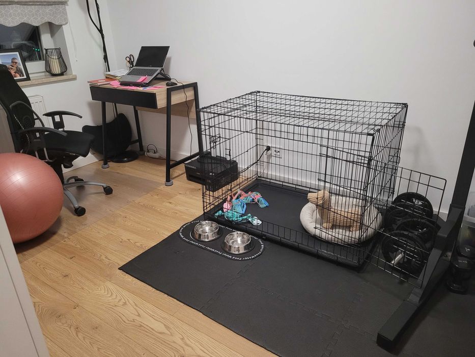 Klatka kennelowa, kojec, XXL 107x70x77.5CM