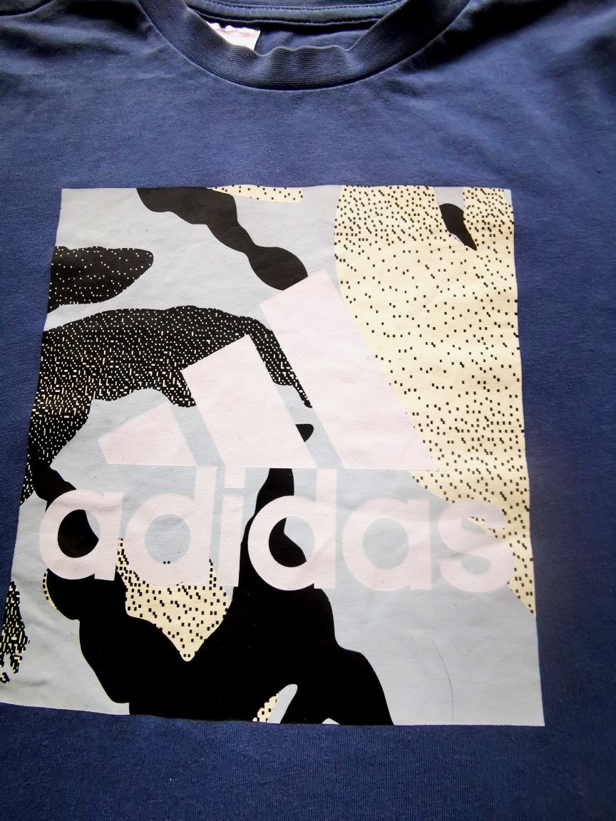Koszulka z krótkim rękawem t-shirt 164 chłopiec Adidas
