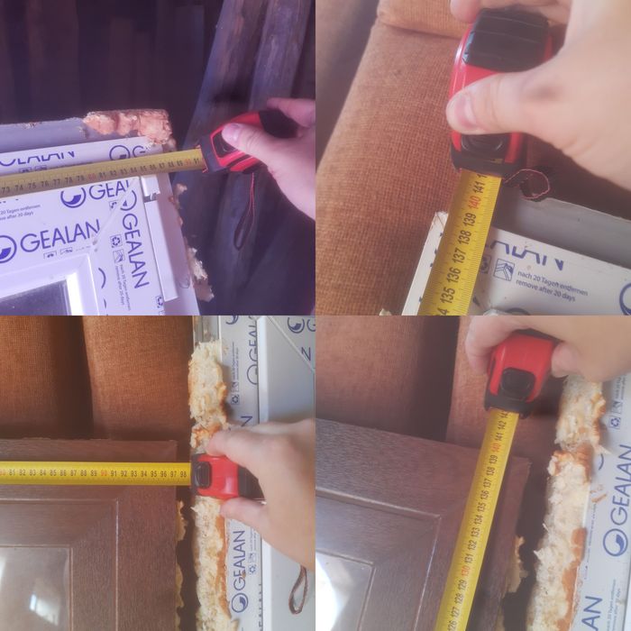 3x Okna GEALAN PCV Orzech (2szt 80x140, 1szt 90x140) - TRZYSZYBOWE.