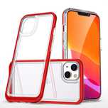 Clear 3In1 Etui Do Iphone 13 Mini Żelowy Pokrowiec Z Ramką Czerwony