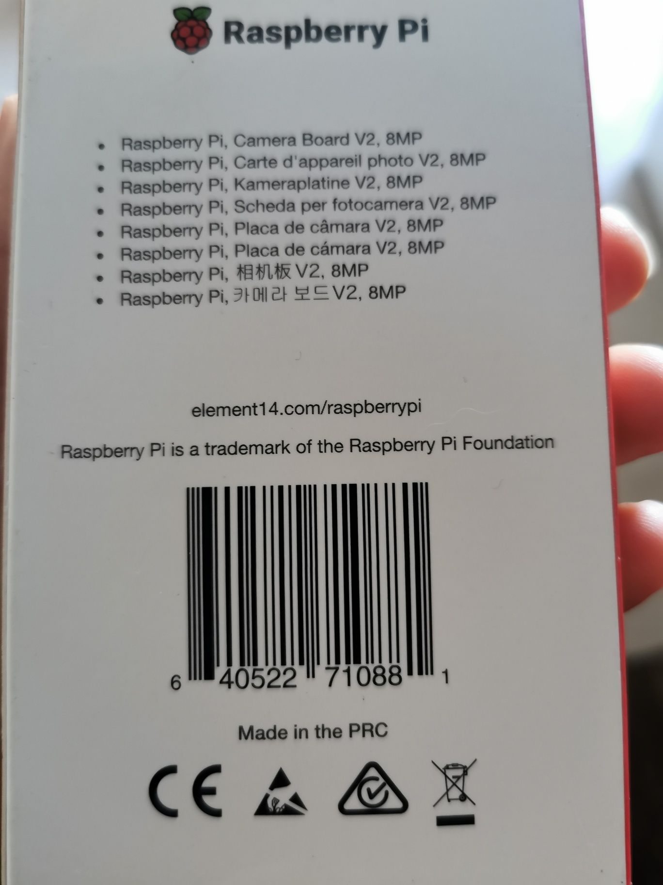 Camera raspberry pi v2 - 8pm - Nova