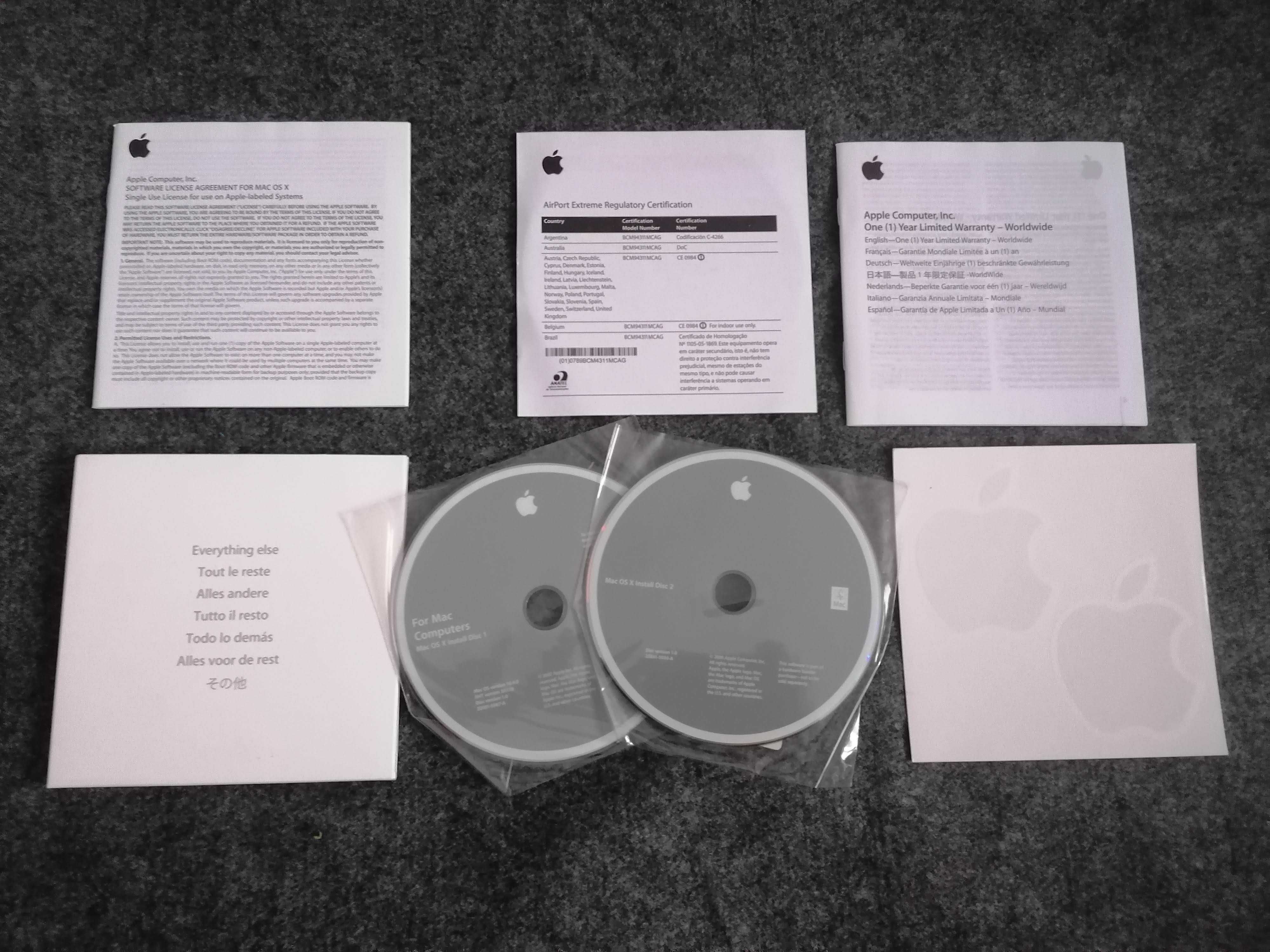 System Mac OS X 10.4.8  Apple
